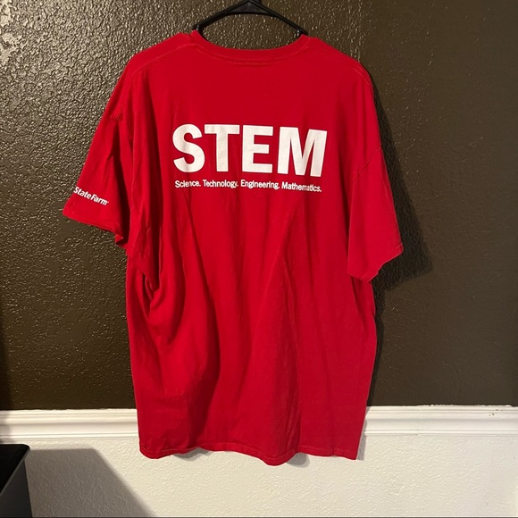 Red Short Sleeve ‘STEM’ Statefarm Shirt, Size 2X - Picture 5 of 5